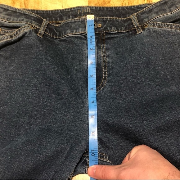 J. Jill Denim Blue Jeans Womens 10 Petite Tried True Fit Bootcut Stretch - Picture 11 of 12